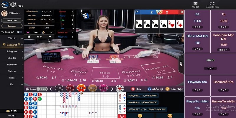 WM live casino luôn minh bạch trong kết quả
